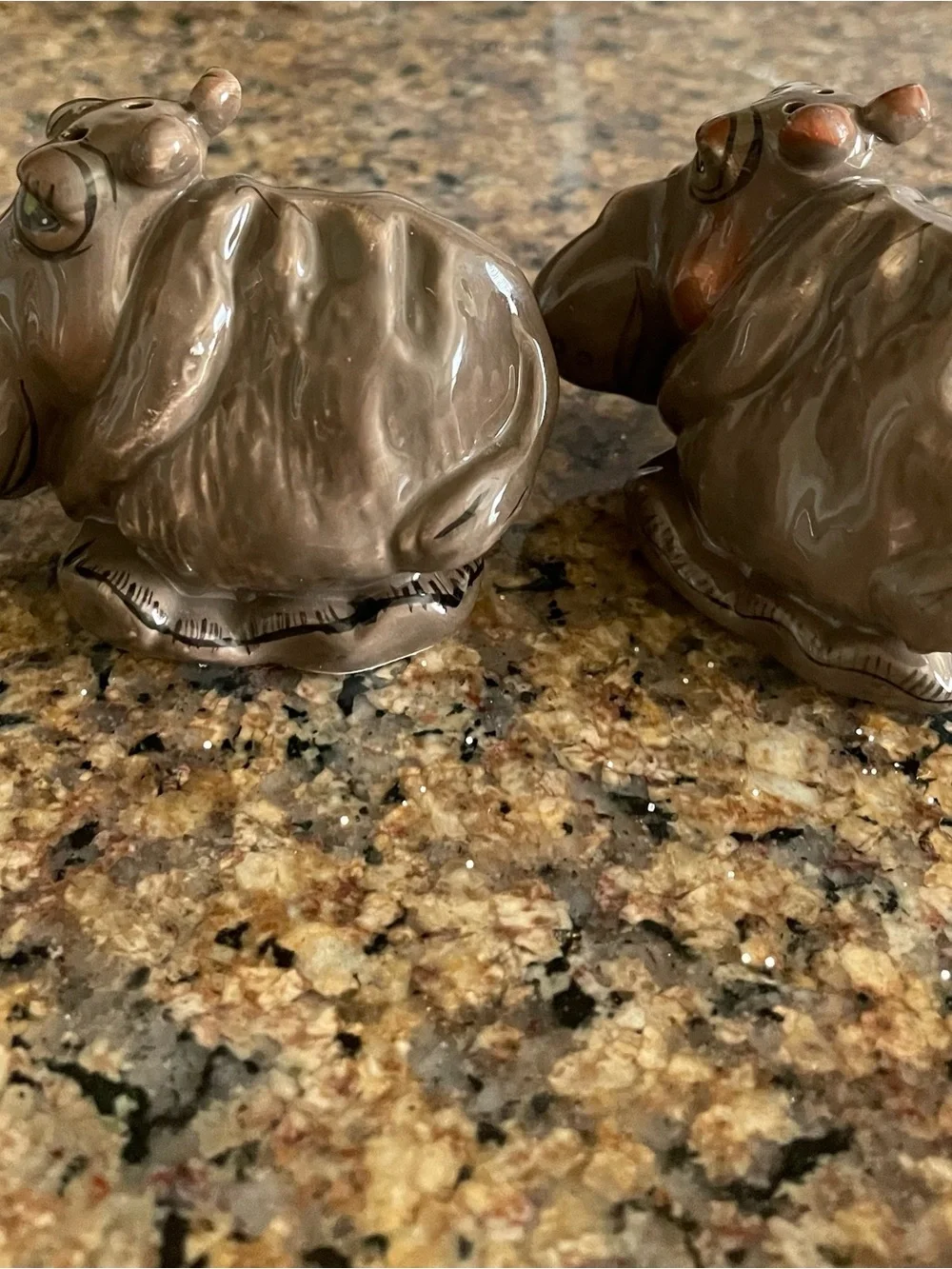 Vintage ceramic hippopotamus